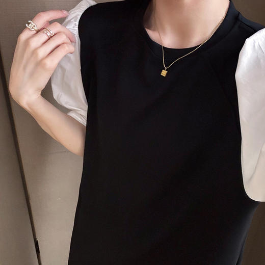 【预售7天】良木礼撞色拼接裙（2578） 商品图0