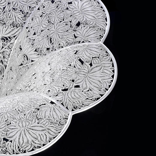 子佩集S999银手工银花丝【白玉海棠之音留声机】摆件大师工坊原创设计【BYHTHSP】2506 商品图4