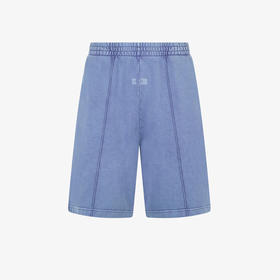 GCDS 男士字母徽标标签棉质休闲短裤 深紫色 B1CM3102JH6 69