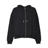 GCDS 男士字母徽标刺绣棉质拉链连帽夹克外套 黑色 B1CM2000JG5 99 商品缩略图0