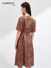 【凉爽宜人】阿菁娜夏日国风新中式香云纱腰果花连衣裙F30X212060 商品缩略图2