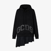 GCDS 女士字母徽标印花棉质休闲连帽迷你连衣裙 黑色 B1CW1002JI3 99 商品缩略图0