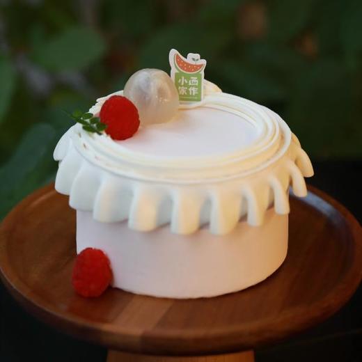 二人食荔枝覆盆子玫瑰园半磅蛋糕 商品图0