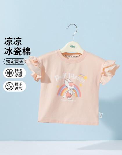 贝贝怡女童夏季短袖T恤ZB2ES019 商品图0