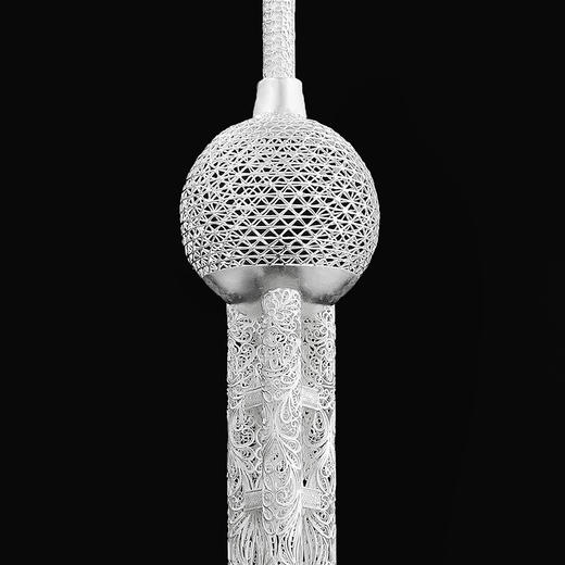 子佩集S999银手工银花丝【东方明珠塔银花丝摆件】大师工坊原创设计【DFMZTHSP】2506 商品图6