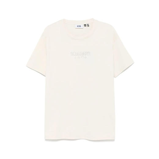 GCDS 男士字母亮片徽标棉质圆领短袖T恤 杏色 B1CU2322JE9 15 商品图0