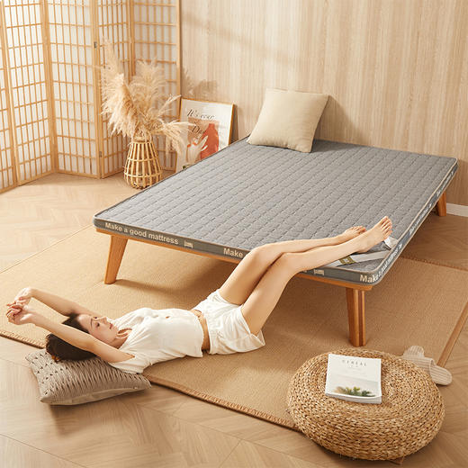自然醒抗菌防螨针织棉25D高密度海绵填充立体床垫学生宿舍单人租房专用榻榻米垫LN 商品图7
