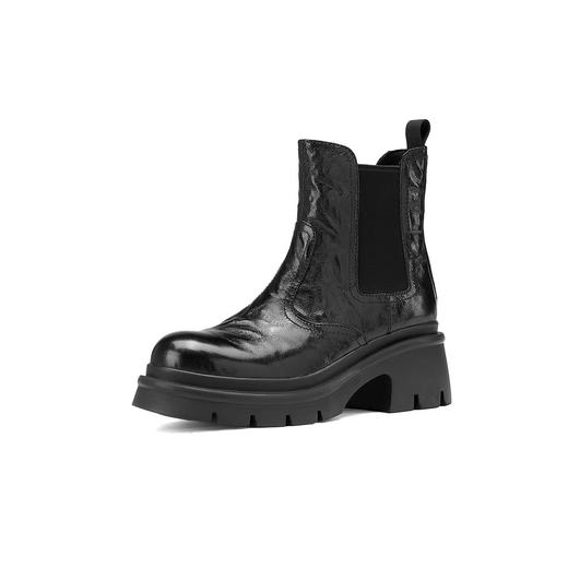 westory2024年秋冬新款英伦风厚底增高百搭马丁短靴女S24DS84821 商品图2