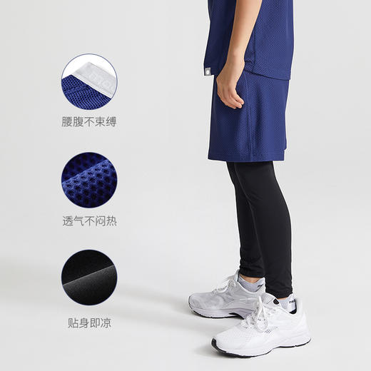 【DR暑假】moodytiger儿童假两件裤夏季冰感防晒速干运动裤22111501 商品图1