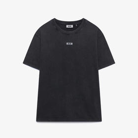 GCDS 男士字母徽标标签棉质圆领短袖T恤  深灰色 B1CM2320JH5 98