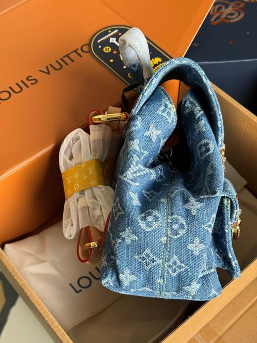 D061823松弛感十足百搭休闲双肩包丹宁牛仔双肩包 商品图9