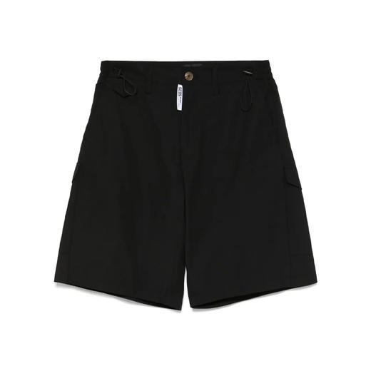GCDS 男士字母徽标标签混纺棉质休闲短裤 黑色 B1CM3106TM2 99 商品图0