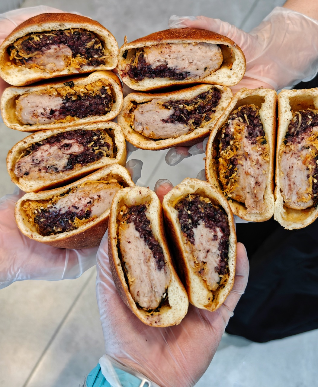 全麦紫米芋泥肉松