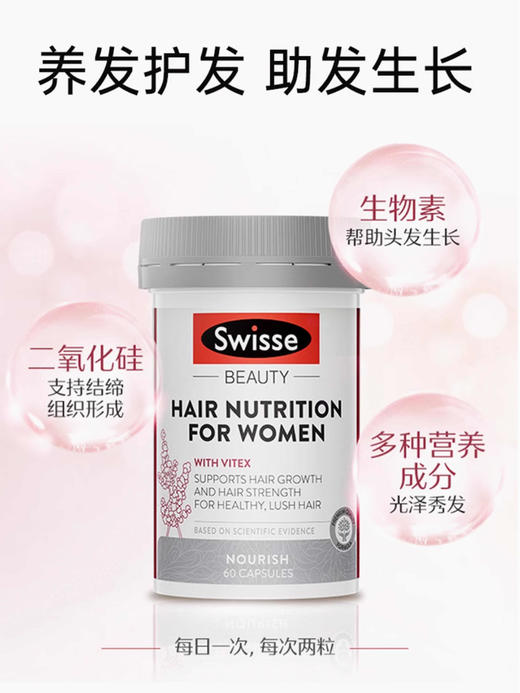 【保税仓】Swisse女士防脱发养发复合胶囊60粒 商品图1