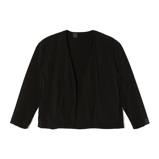 N.HOOLYWOOD COLLARLESS BLOUSON宽松廓形弹力塔夫绸无领开襟夹克 商品图4