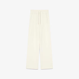 GCDS 女士字母徽标棉质休闲运动裤 白色 B1CW3003JG5 15