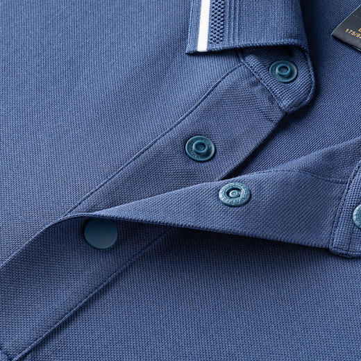 【7A抗菌蚕丝棉】罗蒙男士夏季休闲商务短袖polo衫男士短袖t恤 商品图7