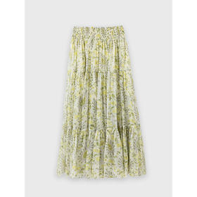 Y5X03BQ1396【钰米】高腰打揽大摆碎花半裙