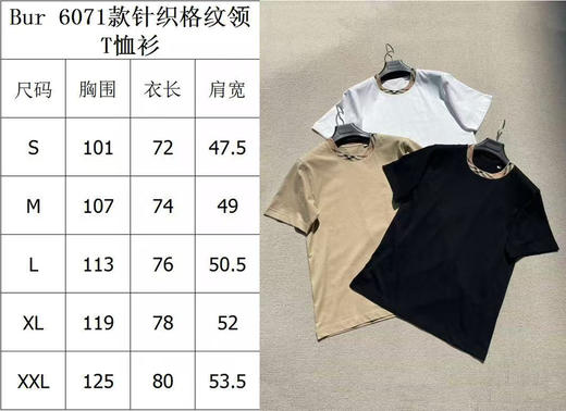 618-2 针织格纹领T恤衫 商品图1