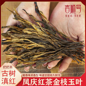 云南滇红茶金芽红茶金枝玉叶正宗凤庆滇红茶叶把把茶古树晒红250g