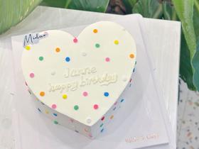 女士款 简约彩色圆点 心形 爱心