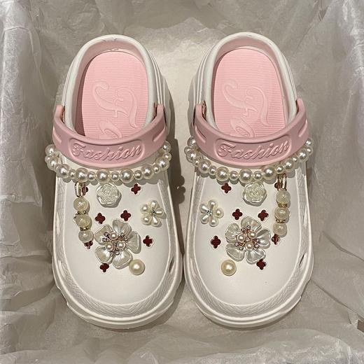 【小香风洞洞鞋】厚底包头凉鞋女夏天外穿2024新款百搭小个子拖鞋。ry 商品图3