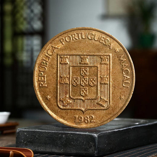 1982年澳门福禄寿铜币！原光品相！一套三枚！ 商品图12