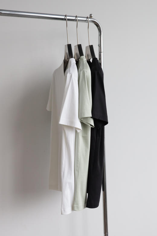 西K 丝光双面面料 压胶logo 圆领短袖T恤 TX546 商品图5