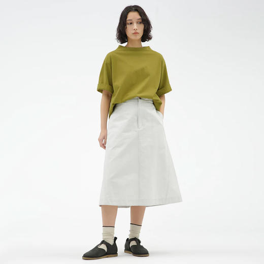 MHL Tee WA-SHI COTTON JERSEY 女式和纸混纺针织短袖T恤 商品图1