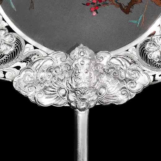 子佩集S999银手工银花丝【喜上眉梢银花丝团扇】大师工坊原创设计【XSMSTS】2506 商品图6