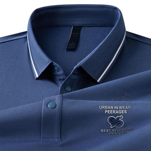 【7A抗菌蚕丝棉】罗蒙男士夏季休闲商务短袖polo衫男士短袖t恤 商品图6