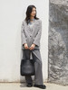 2025 秋冬浅灰人字纹毛呢西装外套女 明线装饰宽松休闲单排扣西服 设计感小众通勤百搭复古质感上衣 商品缩略图1