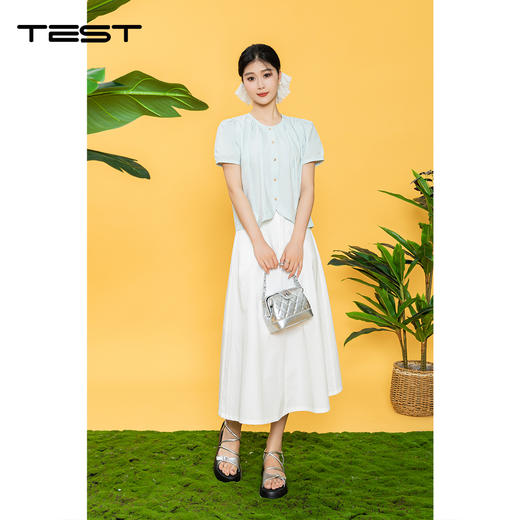 夏上新时尚白色气质百搭显瘦半身裙3252062 商品图4