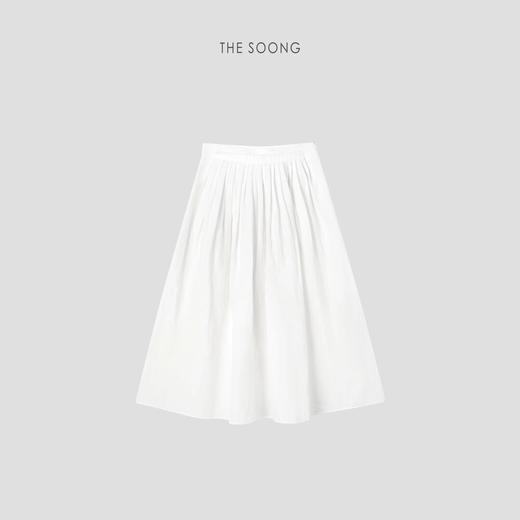 THESOONG"朦胧美人"苎麻手工折片超轻盈松弛线条感半身裙HWQZ7323 商品图1