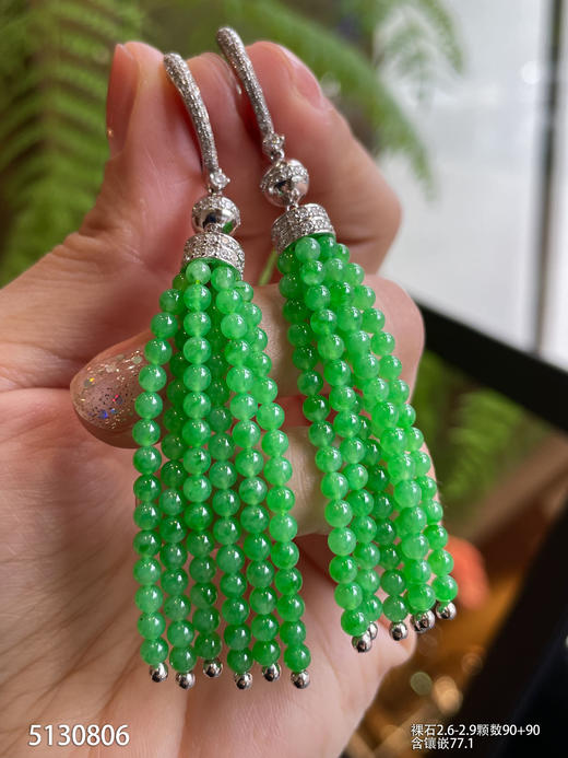 5130806，珠子耳坠。具体价格微信咨询 商品图5