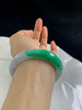 620269，60.2圈口，飘绿正圈平安镯，飘一截辣绿色 商品缩略图5