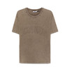 GCDS 男士字母徽标压花棉质圆领短袖T恤 深棕色 B1CM2320JH7 39 商品缩略图0