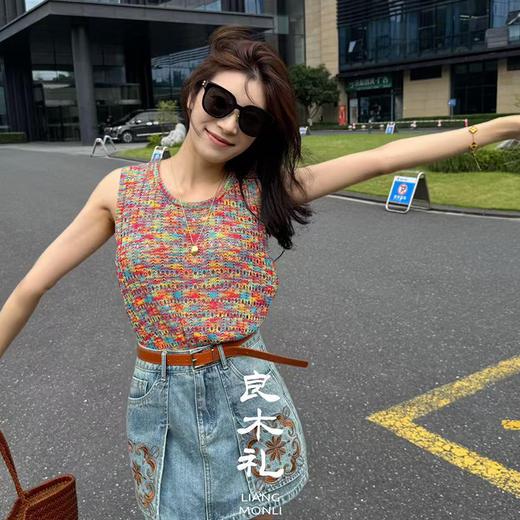 【部分现货】良木礼牛仔短裙（腰带）（25386） 商品图3