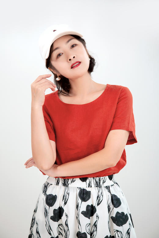 亚麻短袖上衣 商品图2