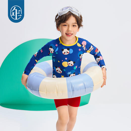 【年衣】童装分体泳衣25夏新款卡通男女童泳装长袖裤子盼达多多泳装 商品图2