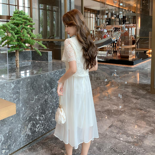 奢姿大码女装2025夏季新中式国风假两件改良连衣裙胖妹妹时尚裙子9952853313 商品图3