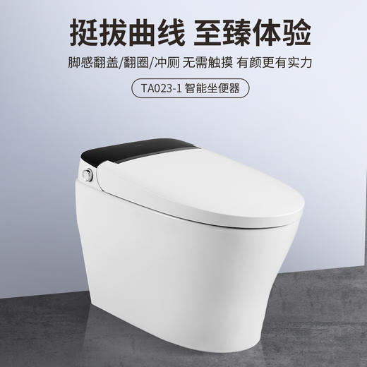 【门店款】帝王洁具M4P智能马桶家用智能数显虹吸抗菌座便器TA023 商品图0
