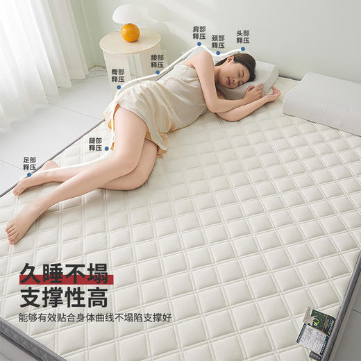 自然醒艾棉乳胶记忆棉立体床垫单双人加厚床褥家用学生宿舍软垫棉垫子LN 商品图9