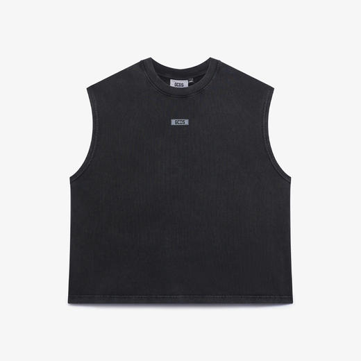 GCDS 男士字母徽标标签棉质背心 深灰色 B1CM2806JH5 98 商品图0