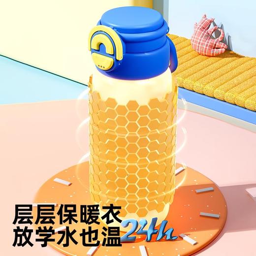 bablov儿童保温杯学生上学专用不锈钢吸管水杯女生高颜值便携杯子 商品图3