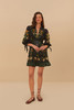Farm Rio - Flowers Arch Mini Dress - Black - 女装 - 连身裙 - 黑色 商品缩略图2