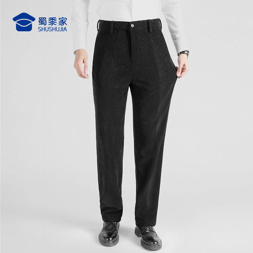 【灯芯绒四面弹休闲裤】防风保暖加绒长裤 抗皱直筒裤子KT415 商品图8