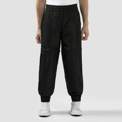 GCDS 男士字母徽标贴花尼龙休闲运动裤 黑色 B1EM3006AW1 99 商品图1