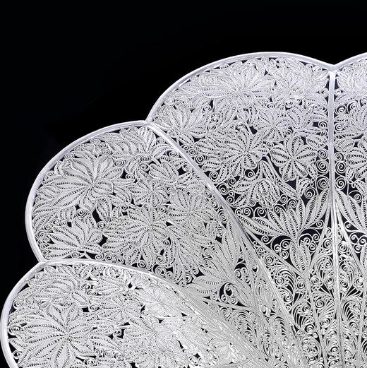 子佩集S999银手工银花丝【白玉海棠之音留声机】摆件大师工坊原创设计【BYHTHSP】2506 商品图6