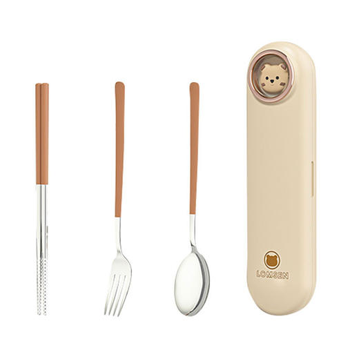 【跨境出口德国便携餐具】304不锈钢便携餐具学生餐具ins风高颜值勺子筷子叉子套装露营餐具 商品图5